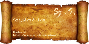 Szijártó Ida névjegykártya
